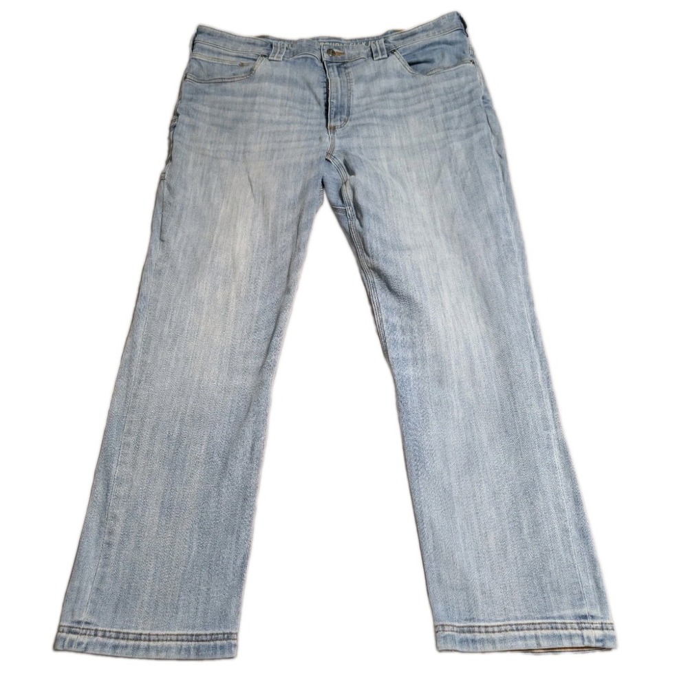 Duluth Trading Jeans Mens 40x30 Blue Flex Ballroom Relaxed Fit Stretch Denim